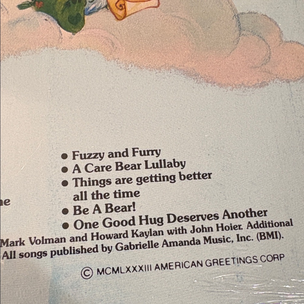 Care Bears Vinyl Record with Colorful Cover Vintage - Picture 4 of 4